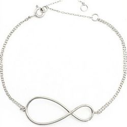 I Love You More Silver Infinity Bracelet