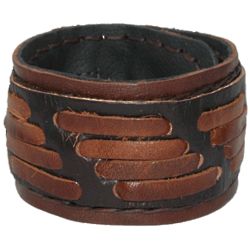 Leather Adjustable Strap Inner Zipper Bracelet