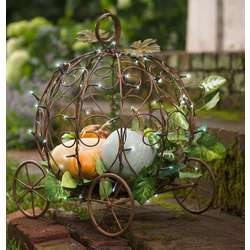 Pumpkin Carriage Garden Planter