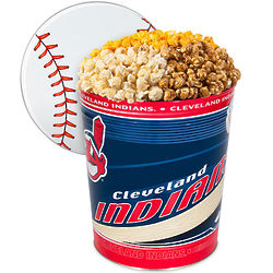 3 Gallons of Popcorn in Cleveland Indians Tin