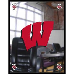 Motion W University of Wisconsin Badgers Wall Mirror