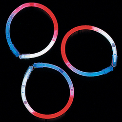 Patriotic Glow Tri-Color Bracelets