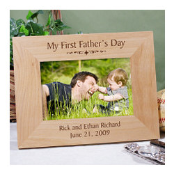 My First Father's Day Wood Picture Frame