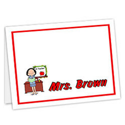 Personalized Teacher Note Cards