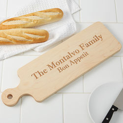 Personalized Maple Leaf Artisan Bread Board