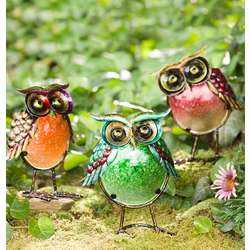Glass Garden Owls
