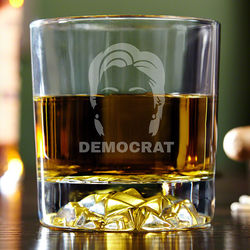 Hair of the Hillary Democrat Fairbanks Whiskey Glass