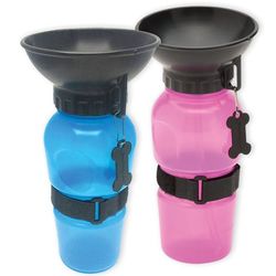 2 Portable Water Dog Bowls in Pink and Blue