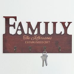 Personalized Family Key Hook Sign