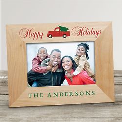 Merry Christmas Truck Personalized Picture Frame