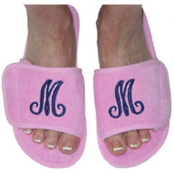 Monogrammed Ladies Slippers
