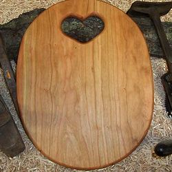 Country Heart Wood Cutting Board