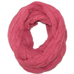 Women's Cable Knit Twisted Winter Loop Scarf