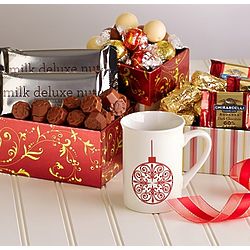 Christmas Cheer Mug and Chocolate Gift Tower