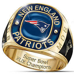New England Patriots Super Bowl XLIX Personalized Ring