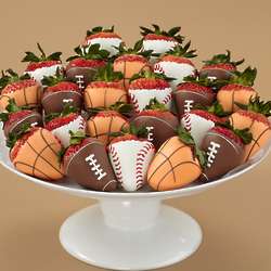 24 Hand-Dipped Sports Strawberries Gift Box