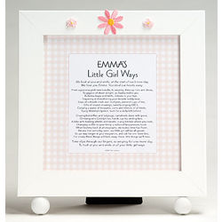 Personalized Little Girl Ways Frame