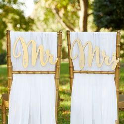 Mr and Mrs Chair Sign