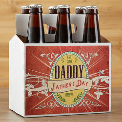 Personalized Dad's Ale Father's Day Beer Bottle Carrier