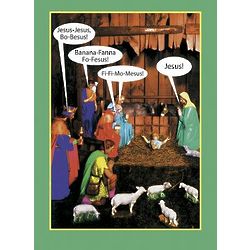 Jesus-Bo-Besus Humor Greeting Card