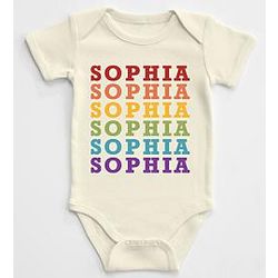 Name Repeat Baby Bodysuit