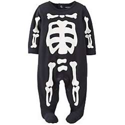 Infant Boys Halloween Skeleton Sleep and Play Body Suit