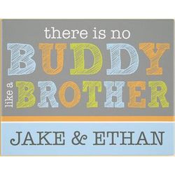 Personalized No Buddy Like a Brother Canvas Print