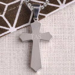 Classic Cross Engraved Necklace