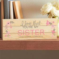 Personalized Loving Sentiments Wood Plaque