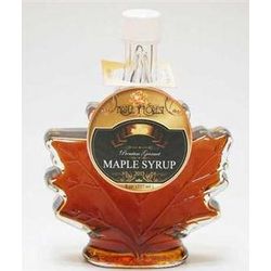 Pure Maple Syrup in a Maple Leaf Bottle