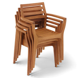 Wegner-Inspired Stacking Deck Chairs