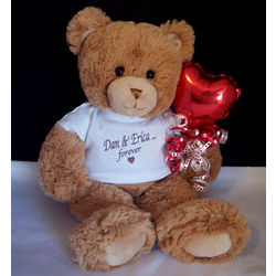 Personalized Forever Love Valentine Teddy Bear