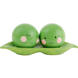 Two Peas in a Pod Salt and Pepper Shakers