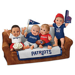 New England Patriots Baby Couch Potatoes Figurine
