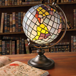 Stained Glass Globe Accent Lamp