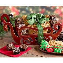 Merry Christmas Cookies and Brownies Sleigh