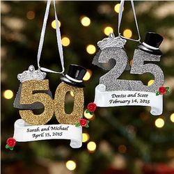 Special Anniversary Personalized Ornament