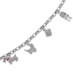 Quirky Crystal Charm Bracelet
