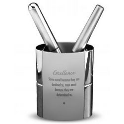 Stainless Steel Excellence Pen Holder