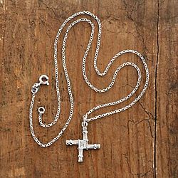 Sterling Silver St. Brigid's Cross Necklace