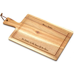 The Kitchen Is The Heart Of The Home Personalized Cutting Board