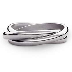 Stainless Steel Rolling Trio Ring