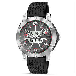 Men's Motorcycle Watch with Analog and Digital Movements