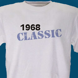 Classic Personalized Birthday T-Shirt