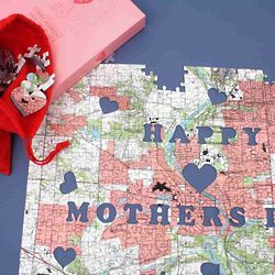 Mother's Day "Heart of Our Home" Map Jigsaw Puzzle
