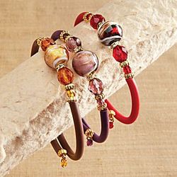 Venetian Glass Wrap Bracelet