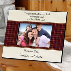 Greatest Gift Personalized Father Picture Frame