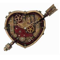 Steampunk Clockwork Heart Figurine