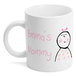 Personalized Little Girl's Mommy Coffee Mug