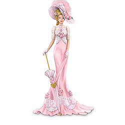 Beautiful Hope Breast Cancer Awareness Lady Figurine